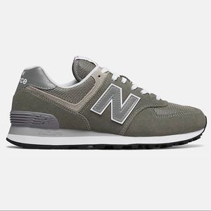 New Balance 574 Core Sneakers // Grey with White